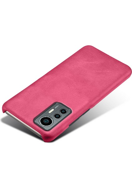 Xiaomi Için 12 Lite 5g Giyim Dayanıklı Buzağı Dokulu Pu Deri Kaplama Sabit Pc Anti-Drop Cep Telefon Kılıfı Kapak-Rose (Yurt Dışından) modelleri