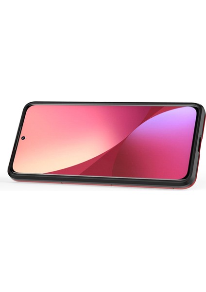 Xiaomi 12 Lite 5g Için Ring Tutucu Kickstand Telefon Kılıfı, Şok Geçirmez Anti-Drop Yumuşak Tpu+Sert Pc Kabuk Kırmızı (Yurt Dışından) fırsatları