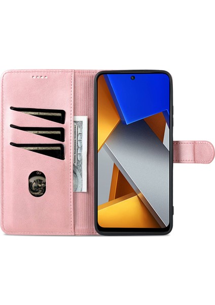 Xiaomi Için Poco X4 Pro 5g Pu Deri Cüzdan Flip Kılıf Şok Geçirmez Tpu Iç Kabuk Folio Stand Bookstyle Cover-Rose Gold (Yurt Dışından) fiyatları