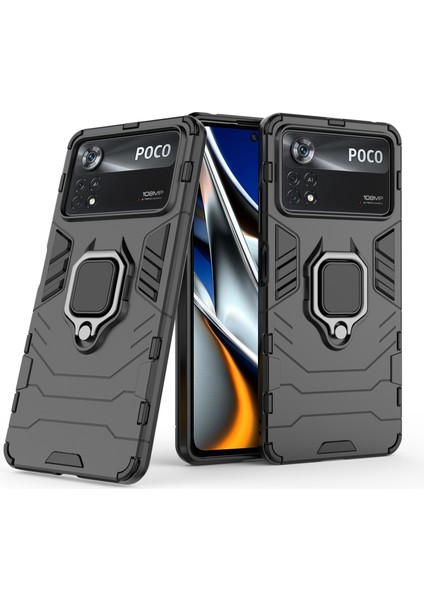 Xiaomi Poco X4 Pro 5g Koruyucu Kasa Yumuşak Tpu+Sert Pc Şok Geçirmez Telefon Kapağı-Siyah (Yurt Dışından) fırsatları