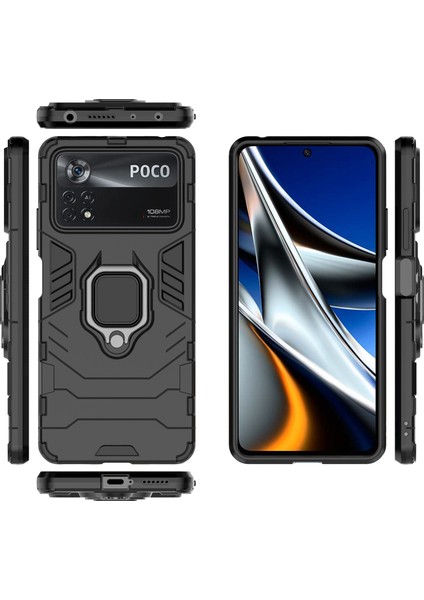 Xiaomi Poco X4 Pro 5g Koruyucu Kasa Yumuşak Tpu+Sert Pc Şok Geçirmez Telefon Kapağı-Siyah (Yurt Dışından) indirimleri