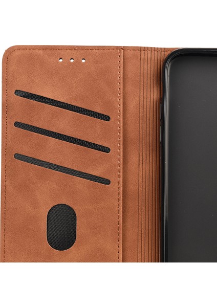 Xiaomi Için Poco X4 Pro 5g Birleştirme Pu Deri Telefon Kılıfı Tam Koruma Cilt Duygu Dokunmatik Dokunma Stand Flip Cüzdan Kapak-Kahverengi (Yurt Dışından) indirimleri
