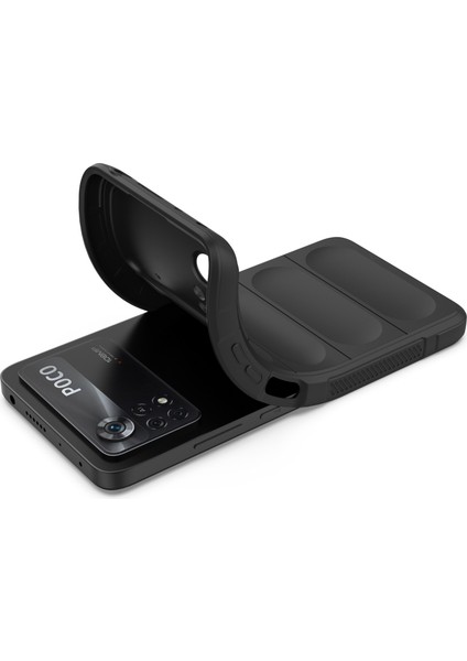 Xiaomi Poco X4 Pro 5g Anti-Slip Edge Slip Kesme Kesik Kesik Damla Geçirmez Tpu Telefon Kapağı Sağlam Case Black (Yurt Dışından) indirimleri