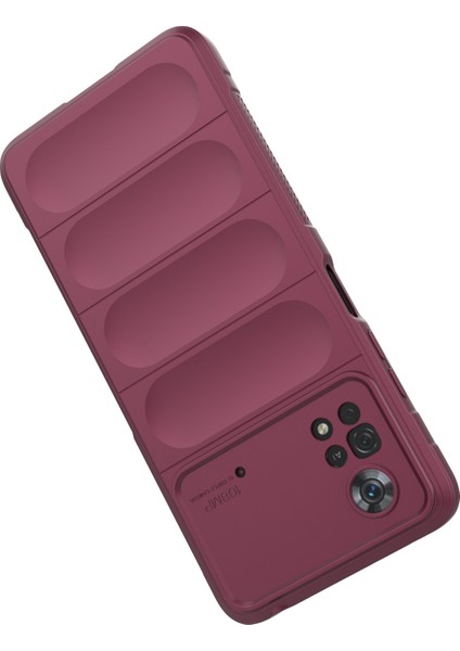 Xiaomi Poco X4 Pro 5g Anti-Slip Slip Edge Kesik Kesme Damla Geçirmez Tpu Telefon Kapağı Sağlam Case-Wine Kırmızı (Yurt Dışından) fırsatları
