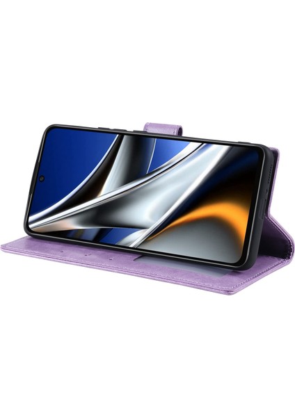 Xiaomi Poco X4 Pro 5g Cüzdan Stand Tasarımı Baskılı Mandala Çiçek Tamamen Sarılı Pu Deri Telefon Kapak Telefon Vaka-Doğru (Yurt Dışından) modelleri