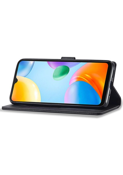 Xiaomi Redmi 10C Koruyucu Kabuk Için, Dokulu Pu Deri Manyetik Toka Cüzdan Stand-Black ile (Yurt Dışından) fiyatları
