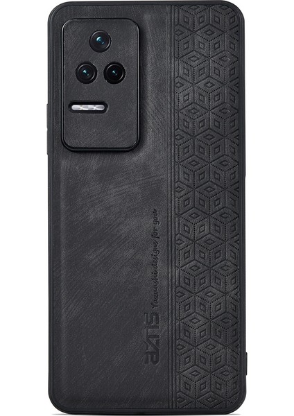 Xiaomi Için Poco F4 5g/redmi K40S 5g Baskılı Pot Desen Kaplamalı Tpu Kapak Anti-Slip Yan Kenar Damla Geçirmez Telefon Kılıfı Black (Yurt Dışından)