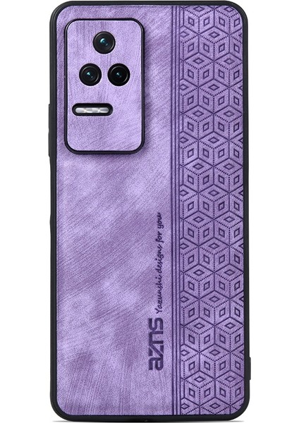 Xiaomi Için Poco F4 5g/redmi K40S 5g Baskılı Pot Deri Kaplamalı Tpu Kapak Anti-Slip Yan Kenar Damla Geçirmez Telefon Vaka-Doğru (Yurt Dışından)