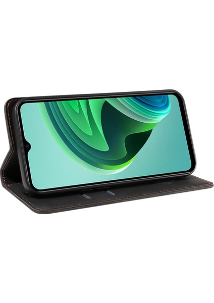 Xiaomi Redmi Için 10 5g/not 11E 5g/10 Prime+ 5g/11 Prime 5g Telefon Flip Case Stand Deri Rfıd Engelleme Cüzdan Black (Yurt Dışından)