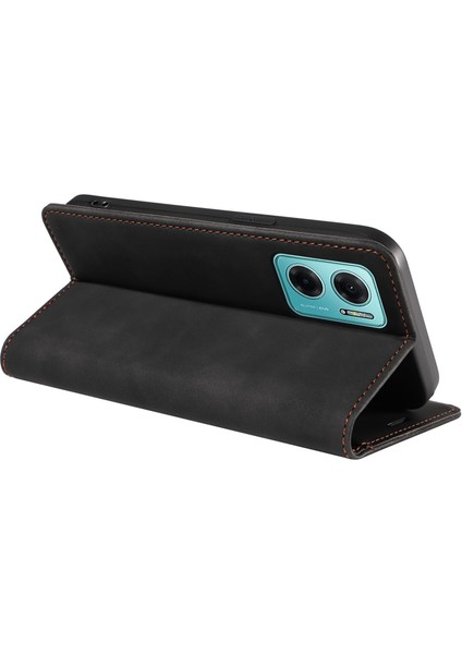 Xiaomi Redmi Için 10 5g/not 11E 5g/10 Prime+ 5g/11 Prime 5g Telefon Flip Case Stand Deri Rfıd Engelleme Cüzdan Black (Yurt Dışından)