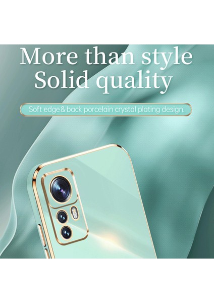 Xiaomi Için Xinli 12T Pro 5g Telefon Kapak Kabuğu Elektrokapı Altın Kenar Koşu Anti-Çizgiye Dönüş (Yurt Dışından)