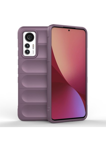 Xiaomi Için 12 Lite 5g Anti-Çizelge Yumuşak Tpu Damla Geçirmez Cep Telefonu Koruyucu Kapak Light Mor (Yurt Dışından)