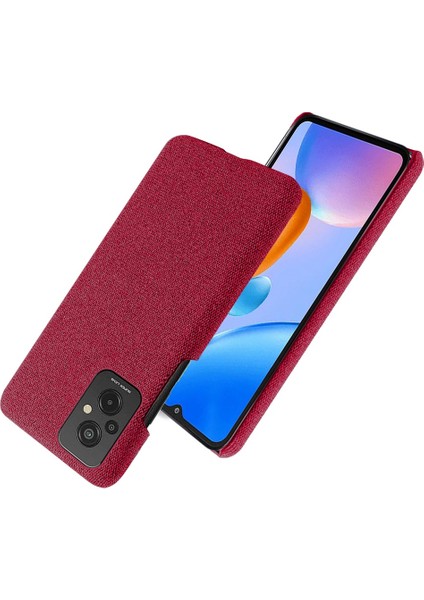 Xiaomi Redmi Için 11 Prime 4g Şok-Absorpsiyon Cep Telefon Kılıfı Kabuk Düz Renk Sert Pc+Bez Telefon Kapak-Kırmızı (Yurt Dışından) fiyatları