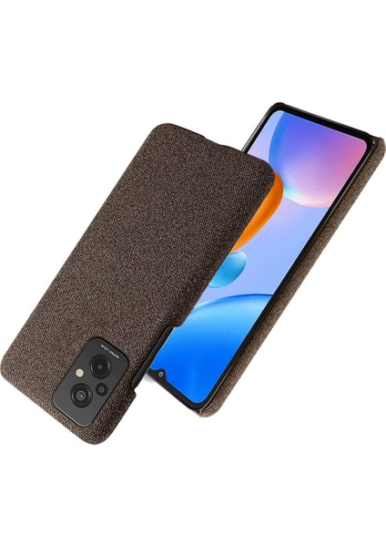 Xiaomi Redmi Için 11 Prime 4g Şok-Absorpsiyon Cep Telefon Kılıfı Kabuk Düz Renk Sert Pc+Kumaş Telefon Kapak-Kahverengi (Yurt Dışından) fiyatları