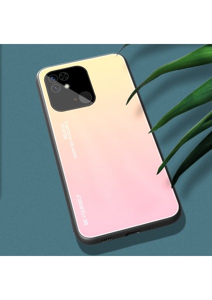Xiaomi Redmi Için 10C Cep Telefonu Koruma Gradyan Renk Temsilli Cam Geri+Yumuşak Tpu Kenar Case-Gold/pembe (Yurt Dışından) indirimleri