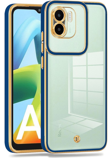 Xiaomi Redmi A1 4g/a2 4g Için Ince Şok Geçirmez Telefon Kapağı, Elektraplatma Tasarımı Tpu Akıllı Telefon Kılıf Mavisi (Yurt Dışından)
