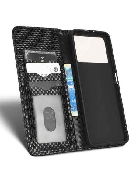 Xiaomi Poco M4 Pro 4g Için Pu Deri Telefon Kapağı, Baskılı Izgara Desen Standı Kılıfı Manyetik Otomatik Emzik Cüzdan Case-Black (Yurt Dışından) fırsatları