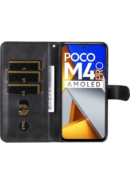 Xiaomi Için Poco M4 Pro Cüzdan Stand Özellik Pu Deri Telefon Kılıfı Manyetik Toka Fermuar Cep Şok Geçirmez (Yurt Dışından) modelleri