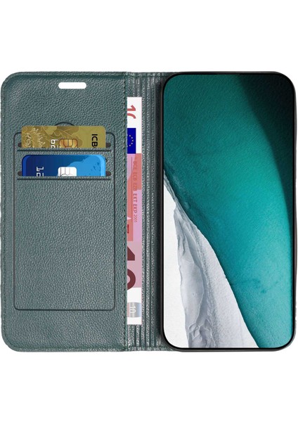 Xiaomi Poco X4 Pro 5g Anti-Fall Litchi Doku Telefon Cüzdan Standı Rhombus Desenli Rfıd Engelleme Koruyucu Vaka-Yeşil (Yurt Dışından) fiyatları