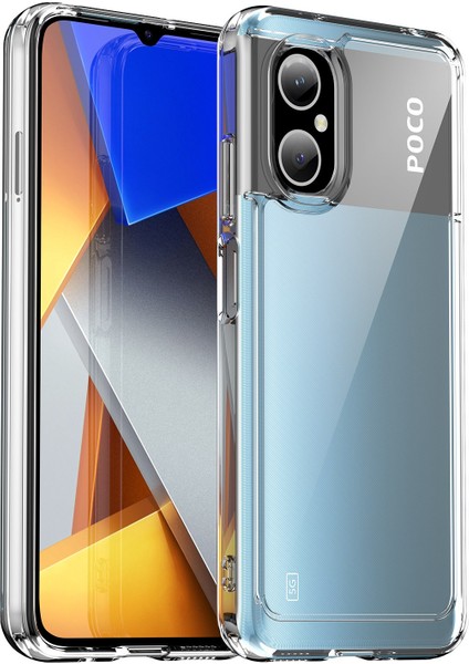 Xiaomi Poco M4 Için 5g Yükseltilmiş Çerçeve Damla Koruma Telefon Kapağı Sert Akrilik+Tpu Toz Geçirmez Cep Telefon (Yurt Dışından)