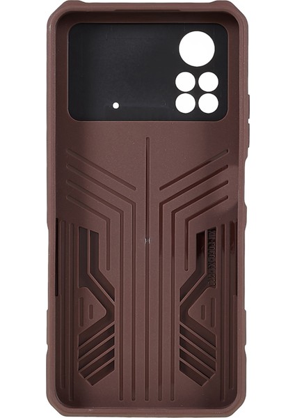 Mechwarrior Xiaomi Için Poco X4 Pro 5g Giyim Dirençli Damla Damla Damla Damlı Tpu Sert Pc Sert Zırh Kılıfı Geri Klip Kickstand Telefon Kabuk Kablosu (Yurt Dışından) modelleri