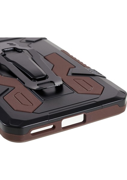 Mechwarrior Xiaomi Için Poco X4 Pro 5g Giyim Dirençli Damla Damla Damla Damlı Tpu Sert Pc Sert Zırh Kılıfı Geri Klip Kickstand Telefon Kabuk Kablosu (Yurt Dışından) indirimleri