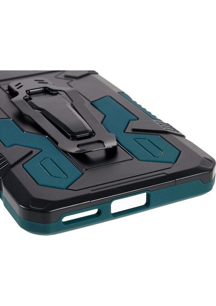 Mechwarrior Xiaomi Için Poco X4 Pro 5g Giyim Dirençli Damla Damla Damlı Yumuşak Tpu Sert Pc Sert Zırh Kılıfı Geri Klip Kickstand Telefon Kabuk Yeşili (Yurt Dışından) indirimleri