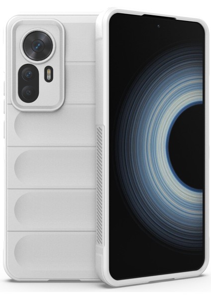 Xiaomi Redmi K50 Ultra 5G/12T 5g Koruyucu Telefon Korusu Şok Geçirmez Yumuşak Tpu Cep Telefonu Geri Kapak-Beyaz (Yurt Dışından)