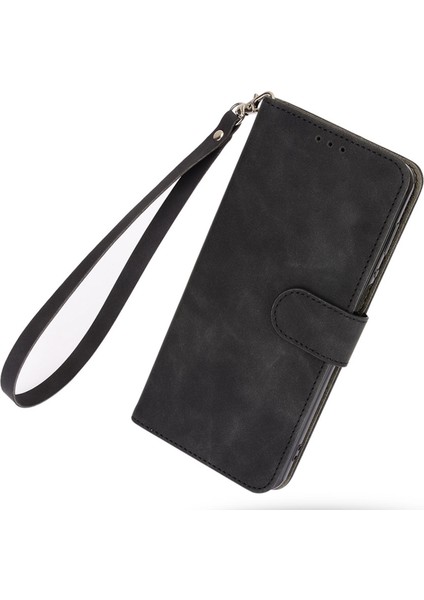 Xiaomi Için Poco C40 4g Pu Deri Deri Touch Duygu Stand Telefon Kılıfı Folio Flip Cüzdan Manyetik Toka Kapak Black (Yurt Dışından)