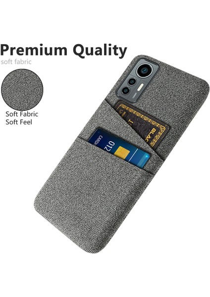Xiaomi Için 12 Lite 5g Ultra Ince Kumaş Doku Çift Kart Yuvası ile Çizgiye Dayanıklı Telefon Kılıfı Giyim Dayanıklı Telefon Kabuk Grey (Yurt Dışından) fiyatları