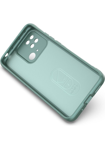 Xiaomi Redmi Için 10C Damla Dayanıklı Tpu Telefon Koruyucu Kılıf Önleme Koşulu Engebeli Arka Telefon Kapak Yeşil (Yurt Dışından) modelleri