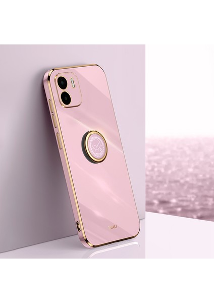 Xiaomi Redmi A1 4g/a2 4g Için Xinli Kickstand Telefon Kılıfı, Elektrokaplama Altın Kenar Tpu Telefon Kapağı Halka Tutucu-Mor ile (Yurt Dışından) indirimleri