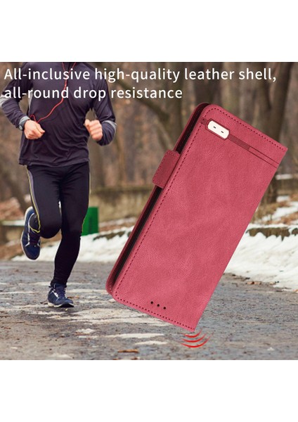 Xiaomi Için Poco F4 Gt/redmı K50 Pu Pu Pu Deri Yan Manyetik Kılıf Kılıf Stand Donanım Tasarımı Telefon Kapak-Rose (Yurt Dışından) fiyatları