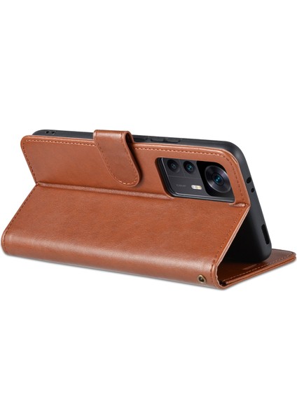 Xiaomi Redmi K50 Için Ultra 5G/12T 5g Cüzdan Telefon Kılıfı Şok Geçirmez Pu Deri Deri Kapak Stand-Brown ile Çizelge Anti Tele Kılıfı (Yurt Dışından) fırsatları