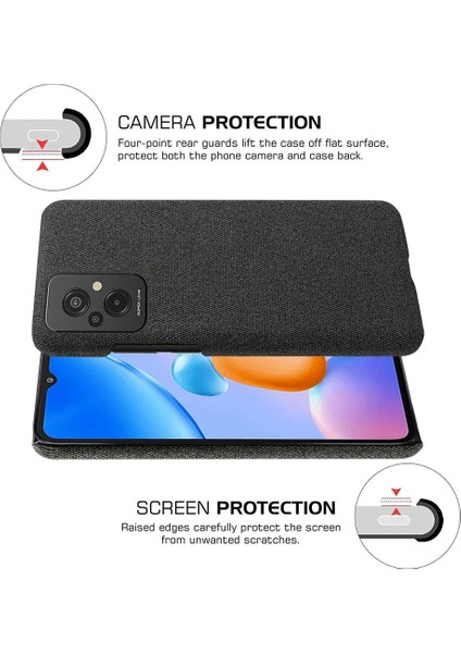 Xiaomi Redmi Için 11 Prime 4g Şok-Absorpsiyon Cep Telefon Kılıfı Kabuk Düz Renk Sert Pc+Bez Telefon Kapak Black (Yurt Dışından) indirimleri