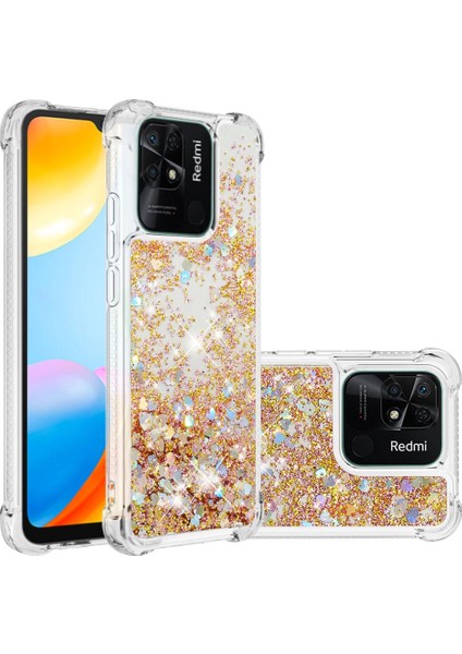 Xiaomi Redmi Için 10C Sıvı Quicksans ve Scratch-Dirençli Sequins Tpu Koruyucu Telefon Koruma Alanı/kalpler (Yurt Dışından) fiyatları