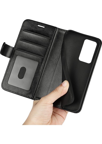 Xiaomi Için Poco F4 5g/redmi K40S 5g Şok Geçirmez Folio Flip Telefon Kılıfı Pu Deride Dirençli Çılgın At Doku Cüzdan Stand Iyi Koruma Kapak Black (Yurt Dışından) indirimleri