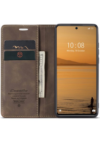 Xiaomi Için 12 Lite 5g Pu Deri Cüzdan Kılıfı Manyetik Otomatik Absorbed Stand Telefon Case-Coffee (Yurt Dışından) fiyatları