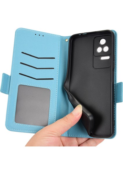 Xiaomi Için Poco F4 5g/redmi K40S 5g Pu Deri Şok Emilim Litchi Doku Telefon Kılıfı Stand Cüzdan Manyetik Toka Kapak Black (Yurt Dışından) fırsatları