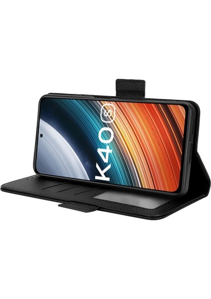 Xiaomi Için Poco F4 5g/redmi K40S 5g Pu Deri Şok Emilim Litchi Doku Telefon Kılıfı Stand Cüzdan Manyetik Toka Kapak Black (Yurt Dışından) indirimleri