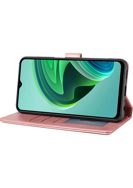 Xiaomi Redmi Için 10 5g/not 11E 5g/10 Prime+ 5g/xiaomi Poco M4 5g Anti-Çizelge Telefon Flip Deri Kılıf Şok Geçirmez Telefon Koruyucu Kapak Pembe (Yurt Dışından)