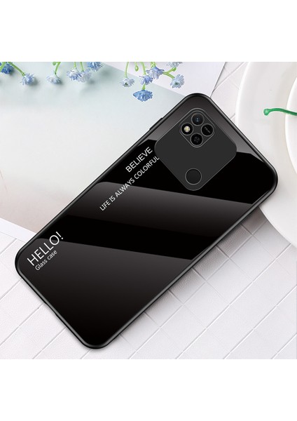Xiaomi Redmi Için 10A Gradyan Renk Temsilli Cam Kılıf Sabit Pc Yumuşak Tpu Çerçeve Çekmeye Dayanıklı Kapak Kabuk Black (Yurt Dışından) indirimleri