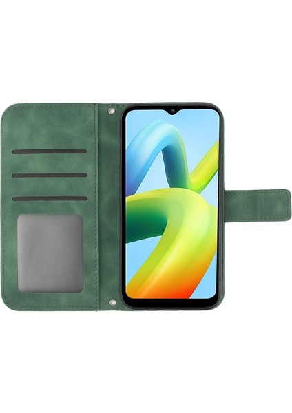 HT04 Xıaomı Redmı A1 4g/a2 4g Cüzdan Stand Omuz Strap-Dark Yeşil Deri Dostu Cep Telefonu Kapağı (Yurt Dışından) indirimleri