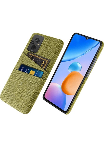 Xiaomi Redmi Için 11 Prime 4g Bez Doku Çift Kart Yuvaları Telefon Kılıf Anti-Çizik Sabit Pc Koruyucu Down-Sarı (Yurt Dışından)