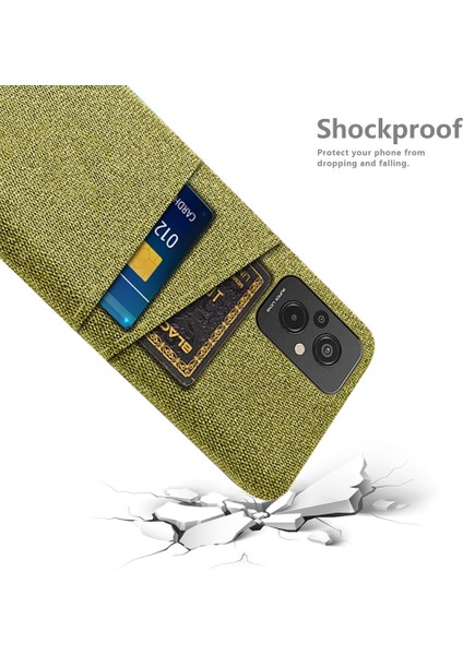 Xiaomi Redmi Için 11 Prime 4g Bez Doku Çift Kart Yuvaları Telefon Kılıf Anti-Çizik Sabit Pc Koruyucu Down-Sarı (Yurt Dışından)