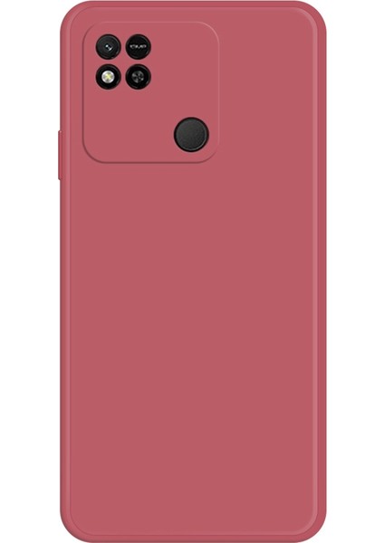 Xiaomi Redmi Için 10A Düz Kenar Ka Tpu Koruyucu Kılıf Mikrofiber Astar Cep Telefonu Arka Kapak-Kırmızı (Yurt Dışından)