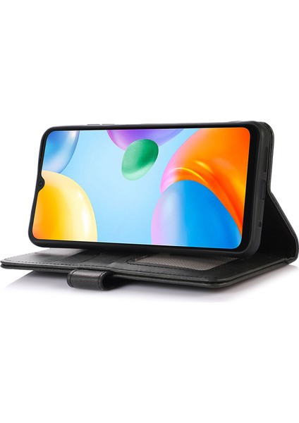 Xiaomi Redmi Için 10C Anti-Çizelge Telefon Kabuk Çantası Ince Dokulu Pu Deri Cüzdan Koruyucu Telefon Kapak Black (Yurt Dışından) indirimleri