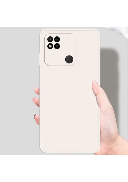 Xiaomi Redmi Için 10A Düz Kenarlı Ka Tpu Koruyucu Kılıf Mikrofiber Astar Cep Telefonu Arka Kapak-Dark Mavi (Yurt Dışından)