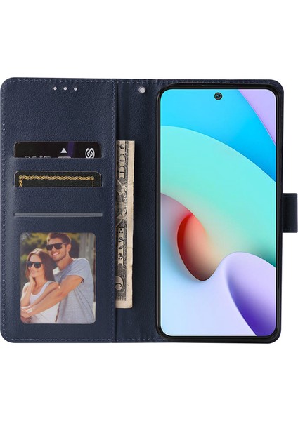 Xiaomi Için Stand Kapağı Redmi 10 5g/redmi 10 Prime+ 5g/redmi Not 11E 5g, Folio Flip Pu Deri Cüzdan Cep Telefon Kılıfı Kredar-Mavi ile (Yurt Dışından) fiyatları
