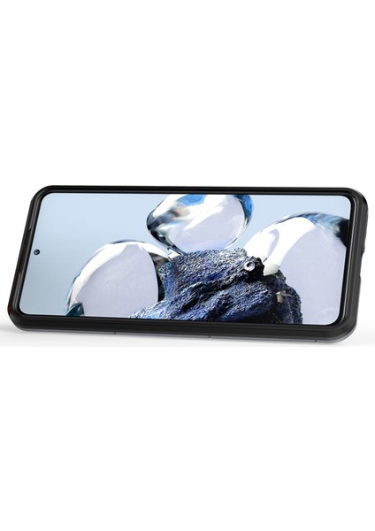 Xiaomi 12T Pro 5g Ring Tutucu Kickstand Koruyucu Telefon Kapağı Sabit Pc Yumuşak Tpu Damla Geçirmez Kasa Kırmızısı (Yurt Dışından)